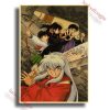 Anime Inuyasha Poster Kraft Paper Posters Vintage Home Room Bar Cafe Decor Aesthetic Art Wall Painting 3 - Anime Posters Mall