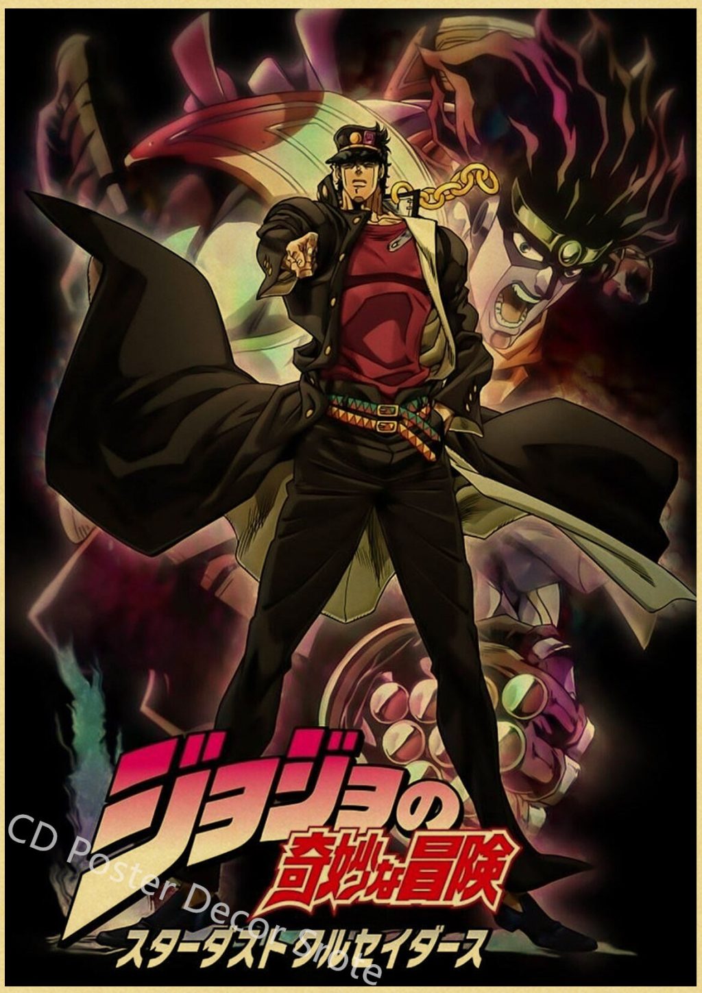 Anime JoJo Bizarre Adventure Retro Poster Kraft Paper Prints and Posters DIY Home Bar Cafe Movie 23 - Anime Posters Mall
