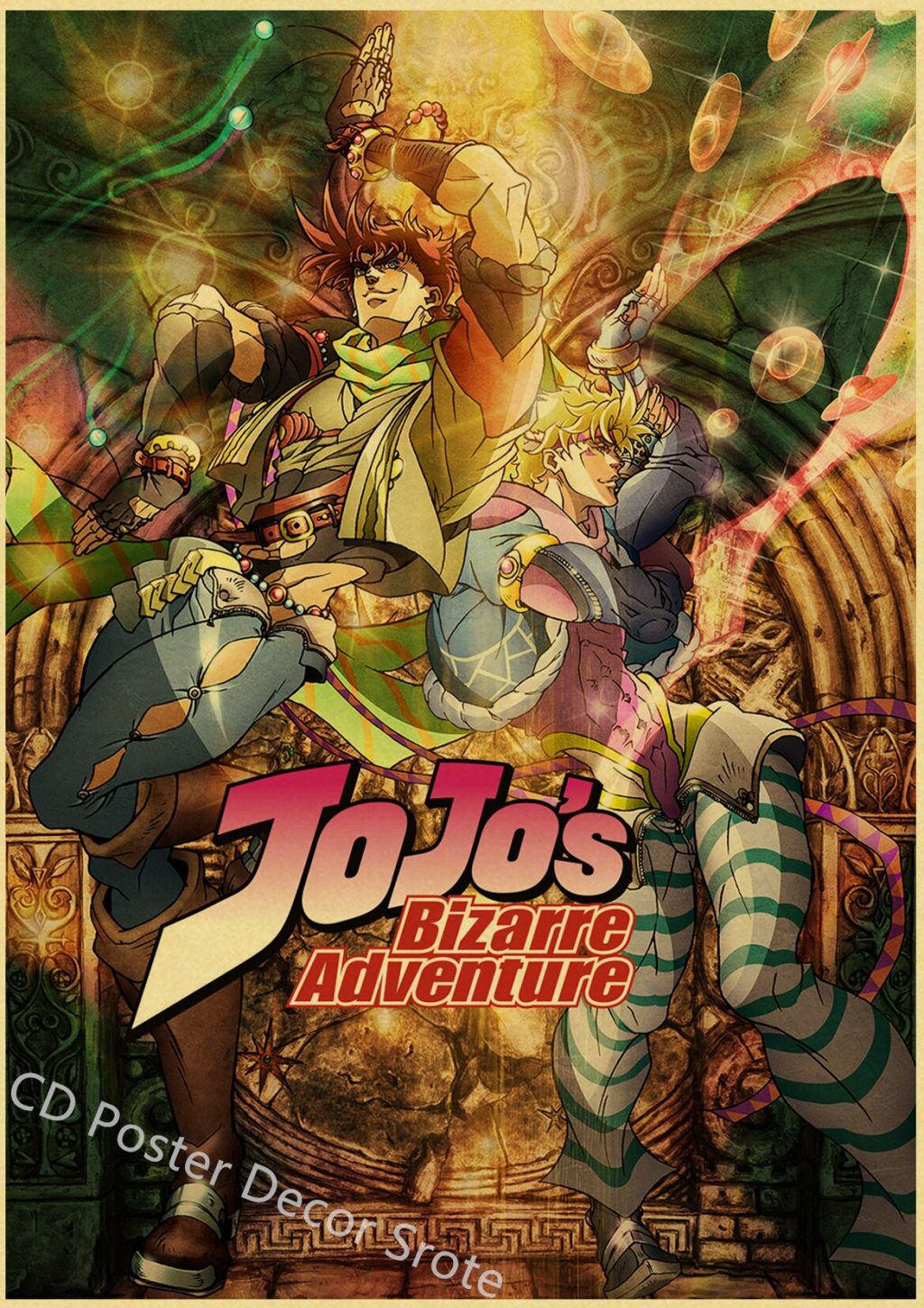 Anime JoJo Bizarre Adventure Retro Poster Kraft Paper Prints and Posters DIY Home Bar Cafe Movie 27 - Anime Posters Mall