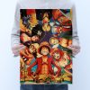 Anime One Piece Character Collection Vintage Kraft paper poster Home Decor Painting Bedroom Background Stickers 50 - Anime Posters Mall