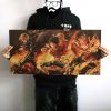 Anime One Piece Luffy Eissaab vintage kraft paper poster Cafe Decorative painting Restaurant home installation wall - Anime Posters Mall