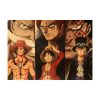 Anime One Piece Three Brothers White Beard Red Hair Dragon Kraft paper vintage poster bar cafe 2 - Anime Posters Mall