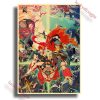 Anime Posters Tengen Toppa Gurren Lagann Printed Wall Poster Vintage Kraft Paper Home Living Room Wall 1 - Anime Posters Mall