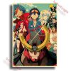 Anime Posters Tengen Toppa Gurren Lagann Printed Wall Poster Vintage Kraft Paper Home Living Room Wall 2 - Anime Posters Mall