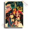 Anime Posters Tengen Toppa Gurren Lagann Printed Wall Poster Vintage Kraft Paper Home Living Room Wall 4 - Anime Posters Mall