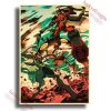 Anime Posters Tengen Toppa Gurren Lagann Printed Wall Poster Vintage Kraft Paper Home Living Room Wall 6 - Anime Posters Mall