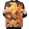 Anime SLAM DUNK Character collection kraft paper retro poster home decorative painting wall sticker decorative painting - Anime Posters Mall
