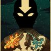 Anime The Last Airbender Avatar Series Retro Canvas Painting Poster Aesthetic HD Print Wall Art Pictures 16 - Anime Posters Mall