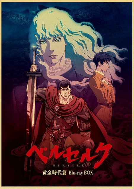 BERSERK Posters Retro Kraft Paper Vintage Room Home Bar Cafe Decor Aesthetic Art Wall Painting.jpg 640x640 6 - Anime Posters Mall