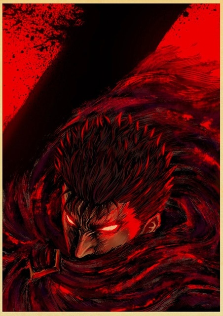 BERSERK Posters Retro Kraft Paper Vintage Room Home Bar Cafe Decor Aesthetic Art Wall Painting.jpg 640x640 8 - Anime Posters Mall