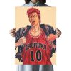 DLKKLB Classic Anime Movie SLAM DUNK Poster Vintage Basketball Home Decoration Painting Kraft Paper 51x36cm Art 6 - Anime Posters Mall