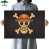 DLKKLB Classic Anime One Piece Poster Luffy Banner Kraft Paper Vintage Dormitory Home Decoration 50 5x35cm - Anime Posters Mall