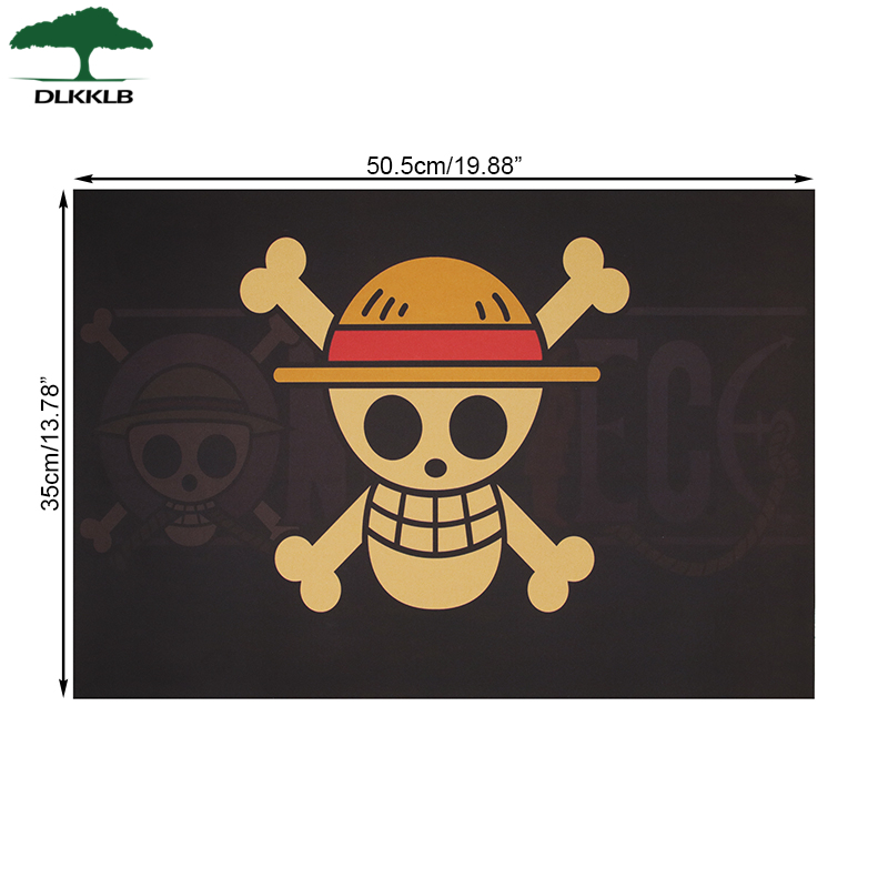 DLKKLB Classic Anime One Piece Poster Luffy Banner Kraft Paper Vintage Dormitory Home Decoration 50 5x35cm 5 - Anime Posters Mall