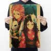 Demon Slayer Anime Character Inosuke Comic Poster Retro Kraft Paper Decor Painting Home Bar No Glue - Anime Posters Mall