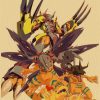 Digimon Adventure Poster Paintings Japan Anime Kraft Paper Classic Wall Art Prints Vintage Home Decor Birthday 27 - Anime Posters Mall
