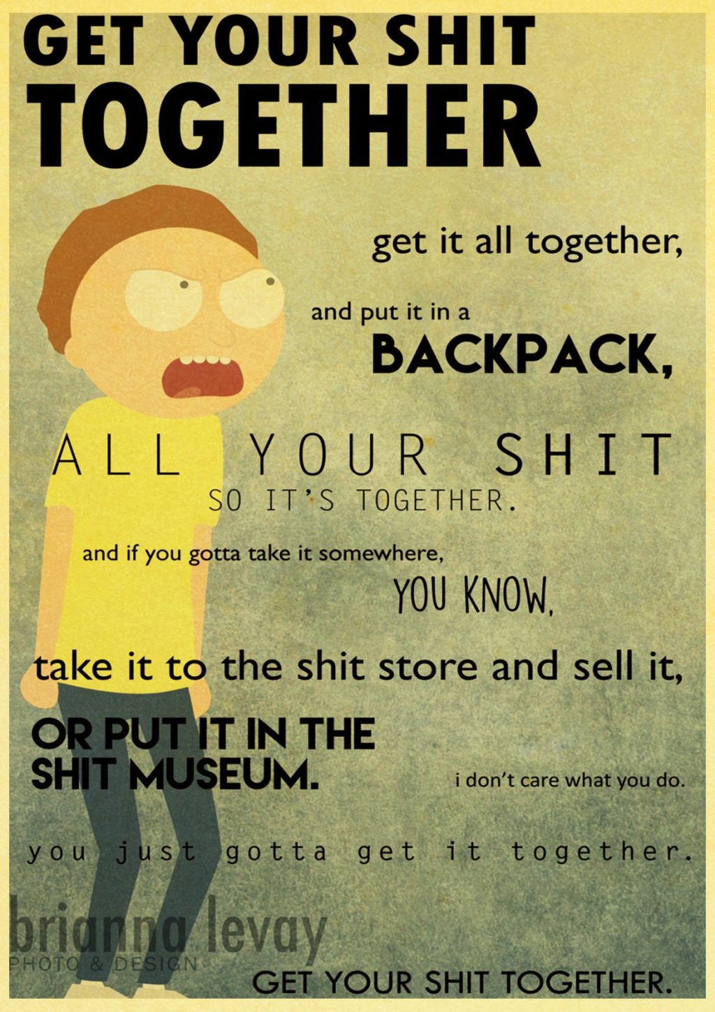 European and American popular anime Rick retro art poster home Decoration bedroom decoration Painting Wall Art 11 - Anime Posters Mall