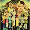 European and American popular anime Rick retro art poster home Decoration bedroom decoration Painting Wall Art 12 - Anime Posters Mall