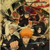 Hot Anime BLEACH Poster Retro Manga Kraft Paper Posters DIY Vintage Home Room Bar Cafe Decor 17 - Anime Posters Mall