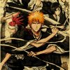 Hot Anime BLEACH Poster Retro Manga Kraft Paper Posters DIY Vintage Home Room Bar Cafe Decor 2 - Anime Posters Mall