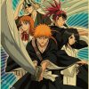 Hot Anime BLEACH Poster Retro Manga Kraft Paper Posters DIY Vintage Home Room Bar Cafe Decor 6 - Anime Posters Mall
