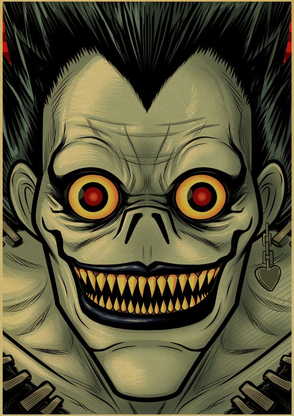 Hot Anime Death Note Posters Manga Ryuk Retro Kraft Paper Sticker Vintage Room Home Bar Cafe 27 - Anime Posters Mall