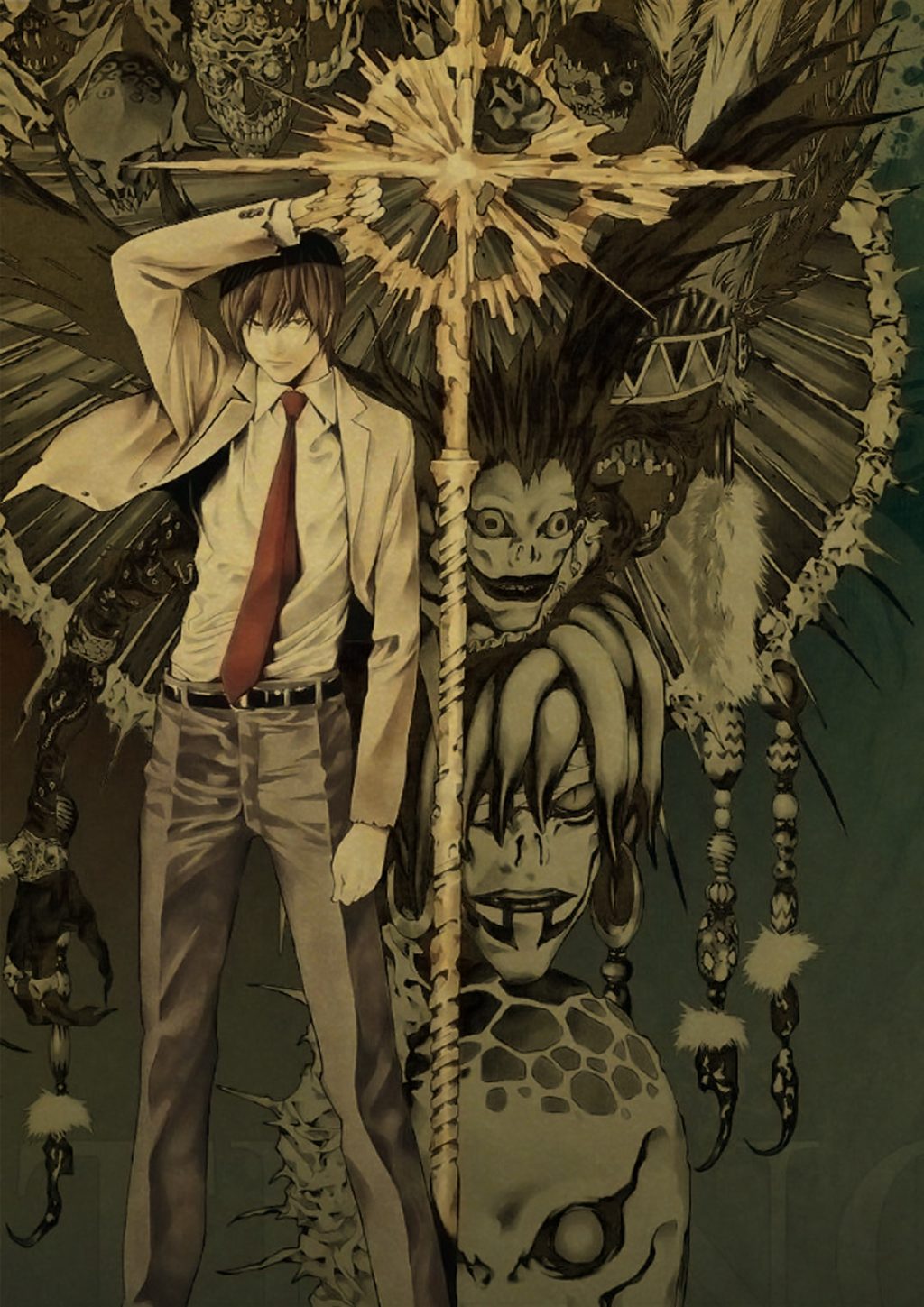 Hot Anime Death Note Posters Manga Ryuk Retro Kraft Paper Sticker Vintage Room Home Bar Cafe 38 - Anime Posters Mall