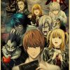 Hot Anime Death Note Posters Manga Ryuk Retro Kraft Paper Sticker Vintage Room Home Bar Cafe 8 - Anime Posters Mall