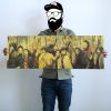Hot Anime Posters Demon Slayer Character Strip Poster Retro Kraft Paper Cafe Home Decor Painting For - Anime Posters Mall