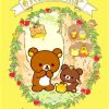 Japan Anime Cute Cartoon Rilakkuma Poster For Wall Art Canvas Print Manga Bear Chick Cat Reading 18 - Anime Posters Mall