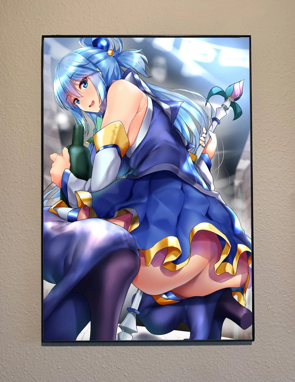 Japanese Anime Figure Hot Classic novel Konosuba Modern Art Home Wall Decoration Canvas Poster Aesthetics Kids 12 - Anime Posters Mall