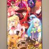 Japanese Anime Figure Hot Classic novel Konosuba Modern Art Home Wall Decoration Canvas Poster Aesthetics Kids 16 - Anime Posters Mall