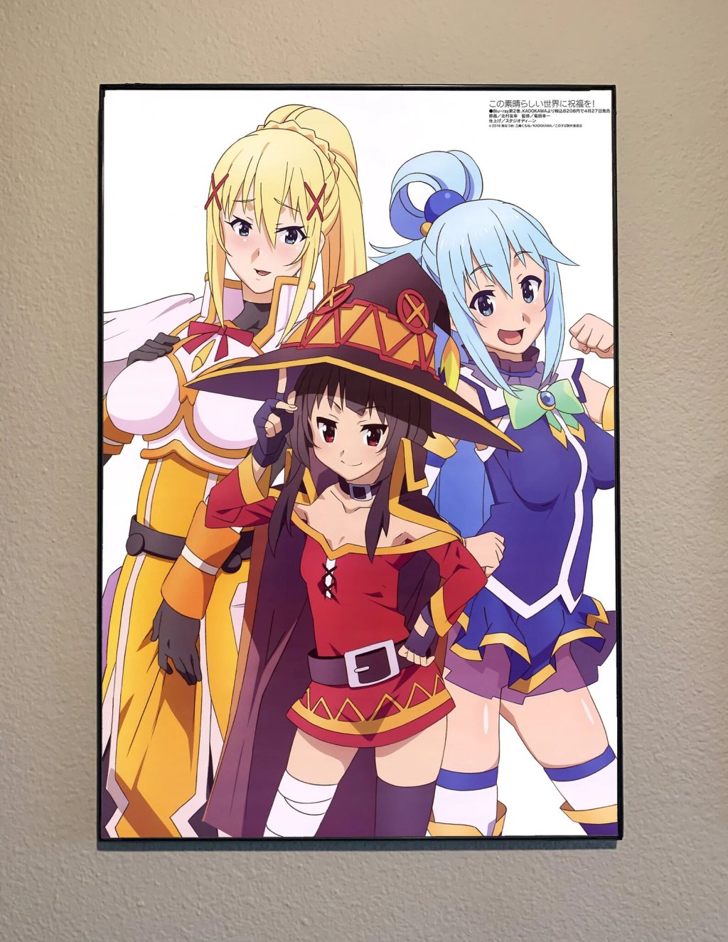 Japanese Anime Figure Hot Classic novel Konosuba Modern Art Home Wall Decoration Canvas Poster Aesthetics Kids 20 - Anime Posters Mall
