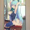Japanese Anime Figure Hot Classic novel Konosuba Modern Art Home Wall Decoration Canvas Poster Aesthetics Kids 4 - Anime Posters Mall
