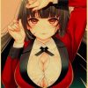 Kakegurui Retro Poster Japanese Anime Poster Decoration Bedroom Living Room Kraft Paper Poster High Quality Wall 1 - Anime Posters Mall