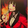 Kakegurui Retro Poster Japanese Anime Poster Decoration Bedroom Living Room Kraft Paper Poster High Quality Wall - Anime Posters Mall