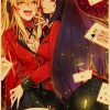 Kakegurui Retro Poster Japanese Anime Poster Decoration Bedroom Living Room Kraft Paper Poster High Quality Wall 9 - Anime Posters Mall