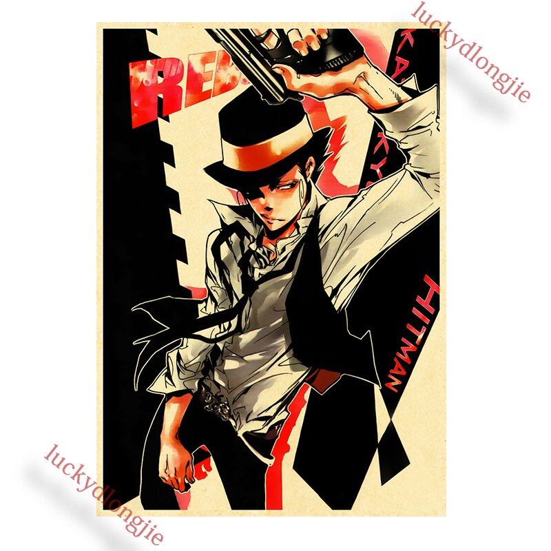 Katekyo Hitman Reborn Poster Anime Wall Vintage Kraft Paper Posters Decor For Home Room Pictur And 16 - Anime Posters Mall