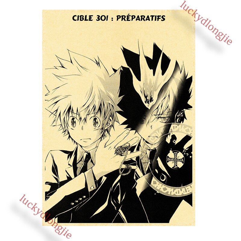 Katekyo Hitman Reborn Poster Anime Wall Vintage Kraft Paper Posters Decor For Home Room Pictur And 17 - Anime Posters Mall