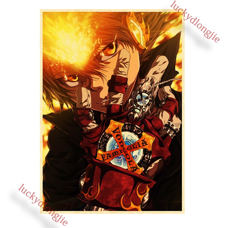 Katekyo Hitman Reborn Poster Anime Wall Vintage Kraft Paper Posters Decor For Home Room Pictur And 19 - Anime Posters Mall