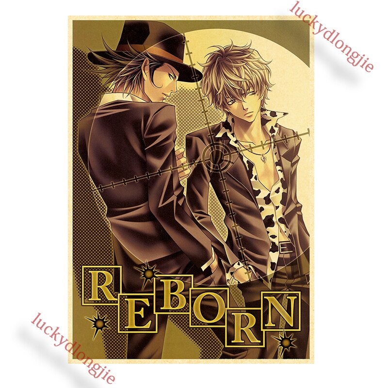 Katekyo Hitman Reborn Poster Anime Wall Vintage Kraft Paper Posters Decor For Home Room Pictur And 22 - Anime Posters Mall