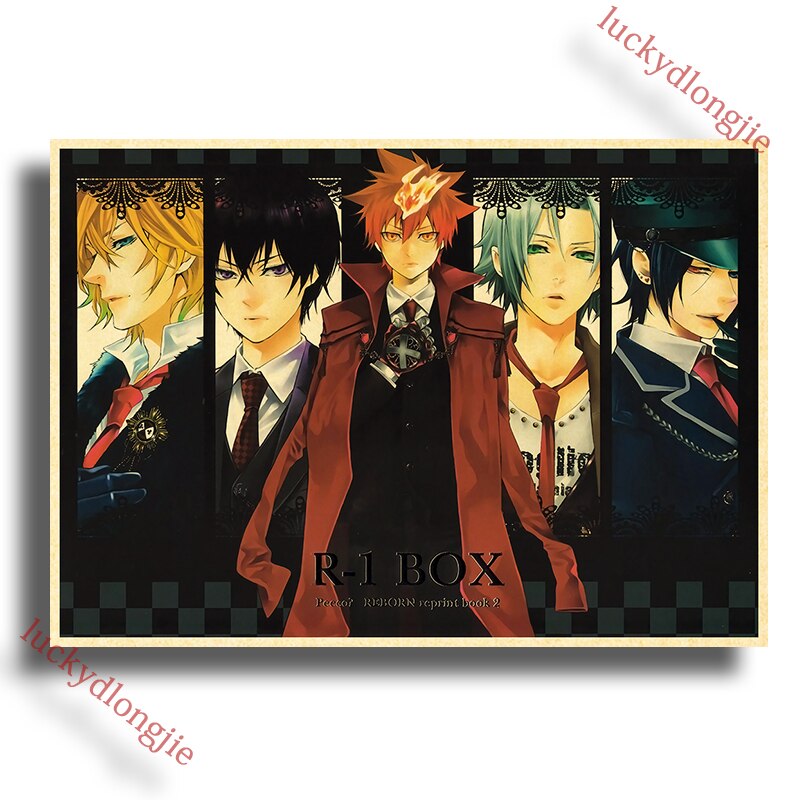 Katekyo Hitman Reborn Poster Anime Wall Vintage Kraft Paper Posters Decor For Home Room Pictur And 28 - Anime Posters Mall