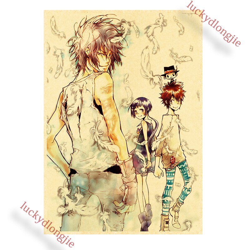 Katekyo Hitman Reborn Poster Anime Wall Vintage Kraft Paper Posters Decor For Home Room Pictur And 7 - Anime Posters Mall