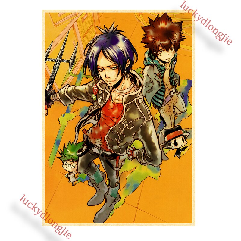 Katekyo Hitman Reborn Poster Anime Wall Vintage Kraft Paper Posters Decor For Home Room Pictur And 8 - Anime Posters Mall
