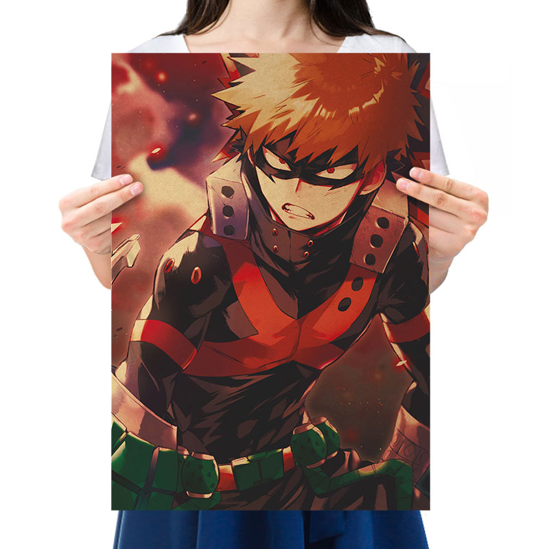 My Hero Academia D Midoriya Izuku Character Character Vintage Kraft Paper Poster Bar Cafe Decorative Painting - Anime Posters Mall