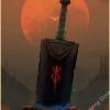 Retro Anime Berserk Posters Manga Griffith Guts Kraft Paper Prints Vintage Home Room Bar Cafe Aesthetic 18 - Anime Posters Mall
