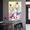 S Sailor Anime Moon Girl POSTER Poster Prints Wall Pictures Living Room Home Decoration Small 4 - Anime Posters Mall