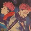 TIE LER 1PC Jujutsu Kaisen Kraft Paper Series Anime Poster Bar Cafe Decorative Painting Interior Decoration 2 - Anime Posters Mall