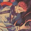 TIE LER 1PC Jujutsu Kaisen Kraft Paper Series Anime Poster Bar Cafe Decorative Painting Interior Decoration 3 - Anime Posters Mall