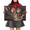 TIE LER 1PC Jujutsu Kaisen Kraft Paper Series Anime Poster Bar Cafe Decorative Painting Interior Decoration 6 - Anime Posters Mall