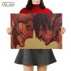 TIE LER Anime Attack on Titan Poster Kraft Paper Vintage Posters Home Room Art Wall Stickers - Anime Posters Mall